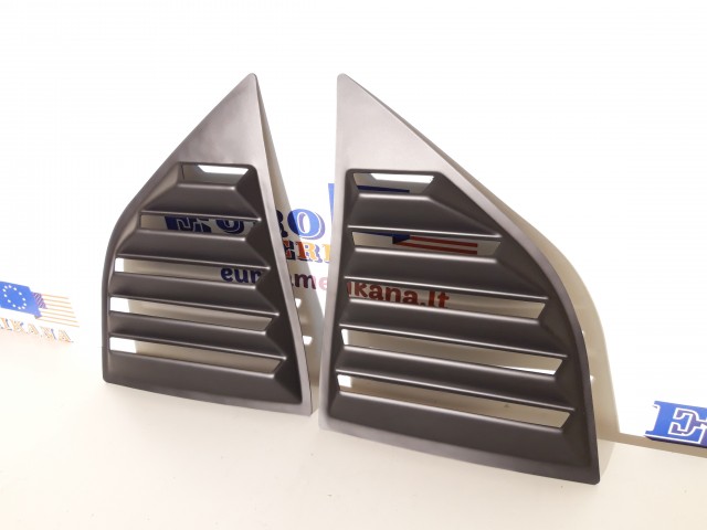 XE V2 Style PP Window Louvers Scoops 2Pc Set